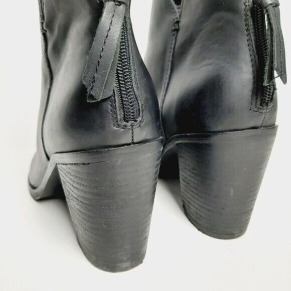 BP Jett Ankle Bootie Black Leather Sz 9.5M - Picture 8 of 13